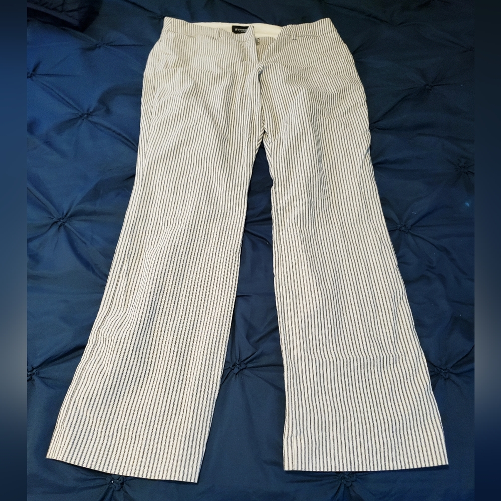 Express Editor Barely Boot Low Rise Sz-10r Blue S… - image 8